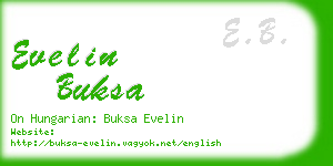 evelin buksa business card